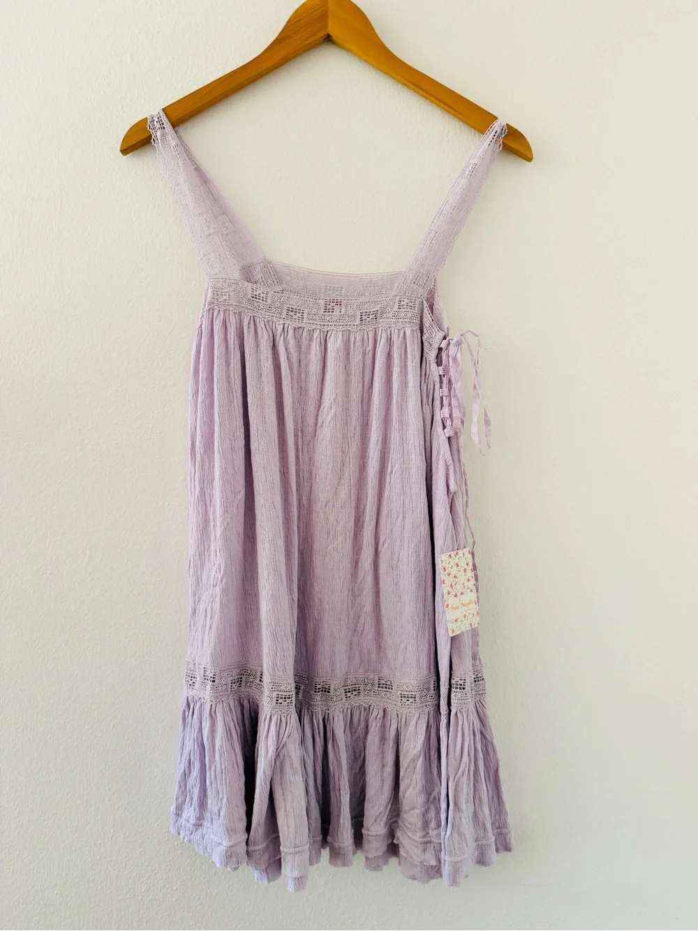 NWT Free People Sweet Thing Tunic Mini Dress - Lilac Purple